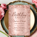 Search for metallic invitations Rose gold