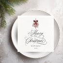 Search for red and black napkins Elegant typography