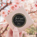 Search for thank you seals envelope seals Black and gold