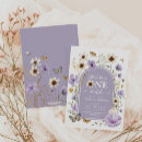 Search for purple 1st birthday invitations Girl