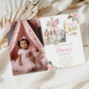 Search for shes a wild one birthday invitations Pink and gold
