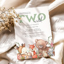 Search for two wild party invitations Animals