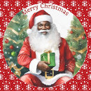Search for african american santa claus stickers Black