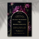 Search for floral fuchsia pink wedding invitations Vintage