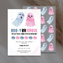 Search for halloween gender reveal invitations Boo y or ghoul