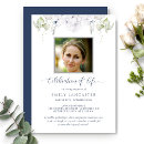 Search for floral celebration of life invitations Death