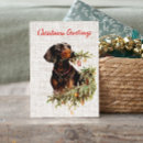 Search for vintage dachshund christmas cards Dog