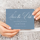 Search for dusty blue save the dates Script calligraphy