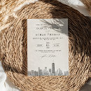 Search for chicago wedding invitations Black and white