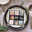 Search for 60th birthday napkins Elegant