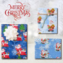 Search for blue santa claus wrapping paper Boy