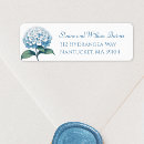 Search for hydrangea rectangle wedding stickers Blue