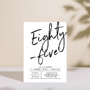 Search for 85th birthday invitations Typography