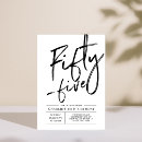 Search for 55th birthday invitations Typography