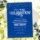 Search for double celebration birthday invitations Elegant