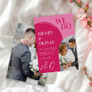 Search for pink magenta wedding invitations Trendy