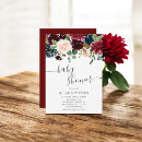 Search for navy burgundy baby shower invitations Elegant