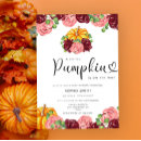 Search for sweet little pumpkin baby shower invitations Burgundy