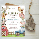 Search for tractor baby shower invitations Animals