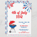 Search for red white and blue party invitations Usa
