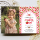Search for sweet 1st birthday invitations Strawberry first birthday