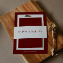 Search for christmas wedding invitation belly bands Simple