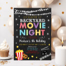 Search for backyard movie night invitations Outdoor movie party
