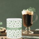 Search for shamrock pattern mugs Watercolor
