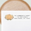 Search for fall colours return address labels Watercolor