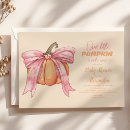 Search for pink pumpkin invitations Pastel