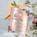 Search for glitter 40th birthday invitations Floral