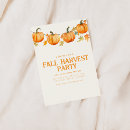 Search for harvest party invitations Pumpkins