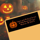 Search for orange and black return address labels October 31