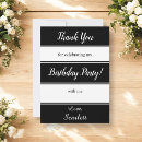 Search for black white stripes thank you cards Modern