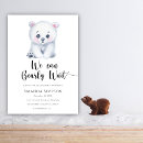 Search for polar bear baby shower invitations We can bearly wait