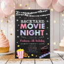 Search for girls movie night invitations Movie under the stars