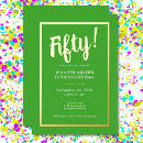 Search for gold and green birthday invitations Milestone
