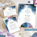 Search for purple night sky invitations Watercolor