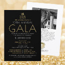 Search for black and gold gala invitations Annual charity event