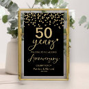 Search for gold 50th anniversary posters Black and gold