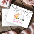 Search for baby thank you postcards Pumpkin