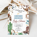 Search for western baby boy shower invitations Cactus