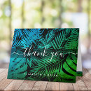 Search for green leaf thank you cards Tropical