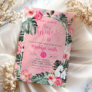 Search for luau bridal shower invitations Hibiscus flowers