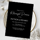 Search for black rehearsal dinner invitations Script