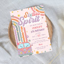 Search for spirit party invitations Pink