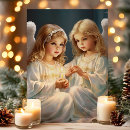 Search for angelic christmas cards Non photo