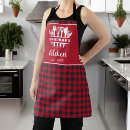 Search for red and black plaid aprons Kitchen