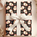 Search for black santa claus wrapping paper Retro