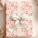 Search for vintage santa wrapping paper Watercolor